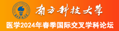 鸡巴插逼扣逼视频南方科技大学医学2024年春季国际交叉学科论坛